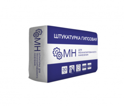 BARKRAFT Штукатурка гипсовая МН для механизированного нанесения 30 кг