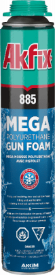 Пена профессиональная Akfix 885 монтажная зимняя 1020гр 70л