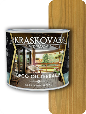 Масло для террас Kraskovar Deco Oil Terrace бук 2,2л