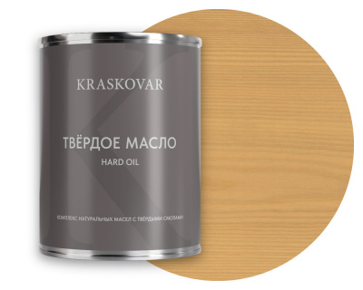 Масло повышенной прочности для лестниц и веранд Kraskovar Hard Plus ваниль 0,75л
