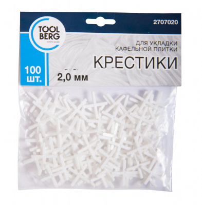 Крестики для плитки 2,0 мм (100шт) TOOLBERG