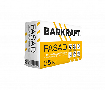 Штукатурка цементная BARKRAFT FASAD 25кг (56)