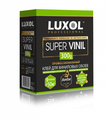 Клей обойный «LUXOL SUPER VINIL» (Professional) 300 г, коробка