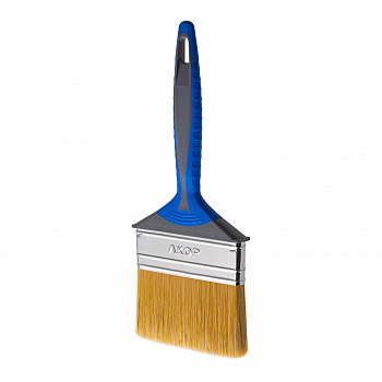 Кисть для лаков Профи 100х12, двухкомпонентная ручка, нержавеющая сталь АКОР