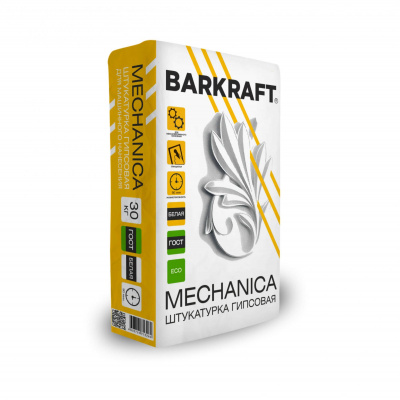 Штукатурка гипсовая BARKRAFT МН MECHANICA для механизированного нанесения 30 кг (45)