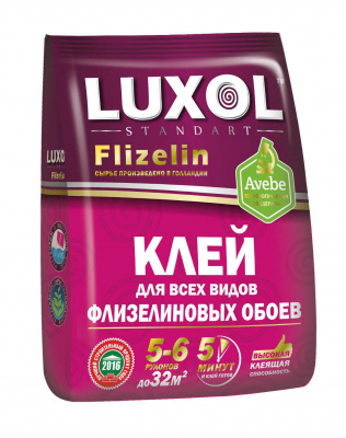 Клей обойный «LUXOL флизелин» (Standart) 200 г, пакет