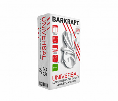 BARKRAFT Шпатлевка гипсовая UNIVERSAL 25кг (56)