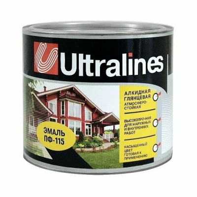 Эмаль ПФ-115 Ultralines красная 1,8кг