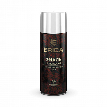 Аэрозольная эмаль алкидная Erica белая глянцевая 520мл