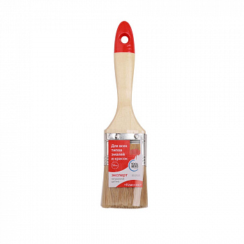 Кисть плоская Классик-Эксперт 50мм натуральная светлая щетина, деревянная ручка TOOLBERG