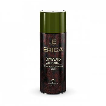 Аэрозольная эмаль алкидная Erica хаки 520мл