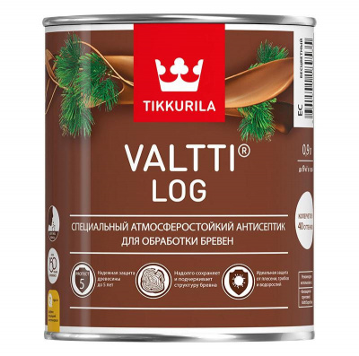 Антисептик TIKKURILA лессирующий VALTTI LOG база EC бесцветный 0,9л