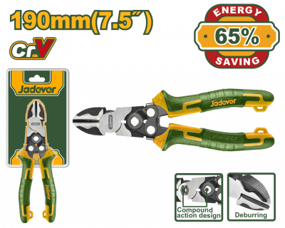 Бокорезы 190мм комбинированные, сложного действия JADEVER