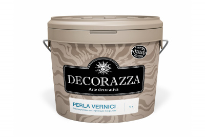 Декоративное лессирующее покрытие DECORAZZA Perla Vernici PL001 база Argento 1л