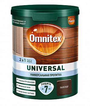 Пропитка для дерева Omnitex UNIVERSAL 2 в 1 Палисандр 0,9л