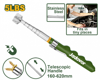 Ручка магнитная телескопическая 160-620мм,магнит до 2,3кг JADEVER