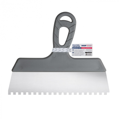 Шпатель зубчатый Эксперт 250мм, 6х6мм, нержавеющая сталь