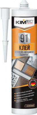 Клей KIM TEC 91 панели молдинги плитка, бежевый 280 мл