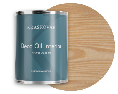 Масло для интерьера Kraskovar Deco Oil Interior белый 0,75л