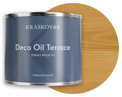 Масло для террас Kraskovar Deco Oil Terrace бесцветный 2,2л