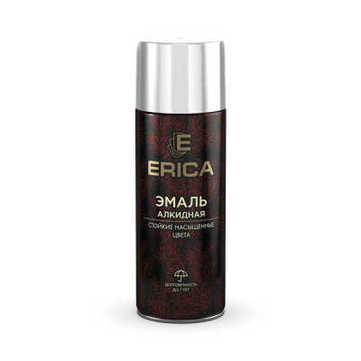 Аэрозольная эмаль алкидная Erica белая матовая 520мл