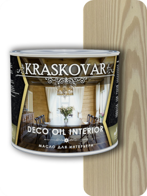 Масло для интерьера Kraskovar Deco Oil Interior белый 2,2л