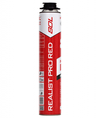 Пена профессиональная REALIST PRO Red монтажная 80л