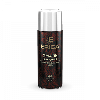 Аэрозольная эмаль алкидная Erica белая матовая 520мл