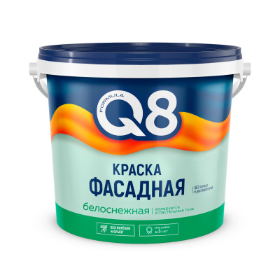 Краска ФОРМУЛА Q8 ВД-АК фасадная 6,5кг