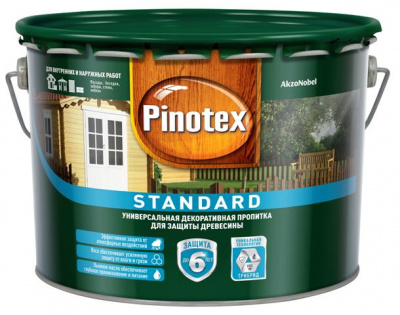 Пропитка PINOTEX-STANDART красное дерево 9л.