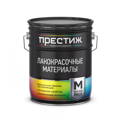 Грунт-эмаль по ржавчине ПРЕСТИЖ быстросохнущая коричневая 8кг