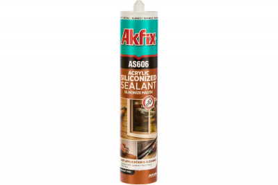 Герметик силиконоакриловый Akfix AS606 белый 310мл