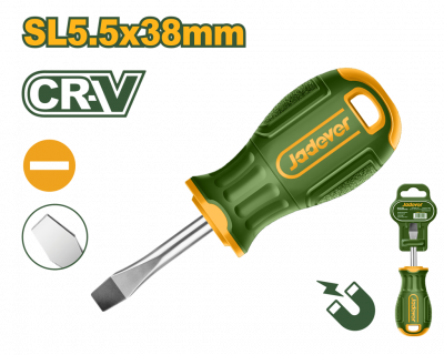 Отвертка шлицевая SL5.5 38мм Cr-V JADEVER