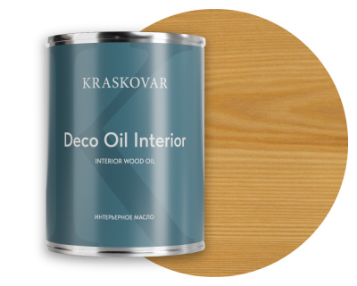 Масло для интерьера Kraskovar Deco Oil Interior бесцветный 0,75л