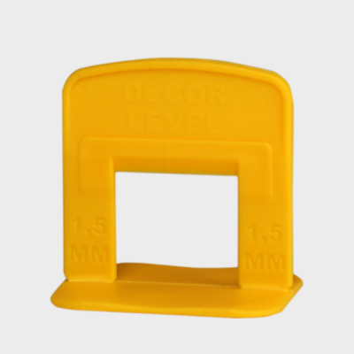 СВП Зажим Ворота 1,5 мм, 100 шт, пакет (для крупноформатной плитки) DЕCOR LEVEL