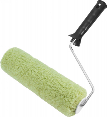 Валик 24см в сборе полиакрил зеленый d 42мм, ручка 6мм, ворс 18мм DECOR
