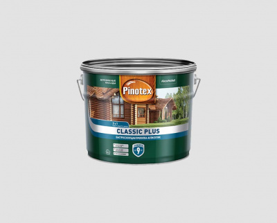 Пропитка PINOTEX-CLASSIC Plus CLR (база под колеровку) 9л