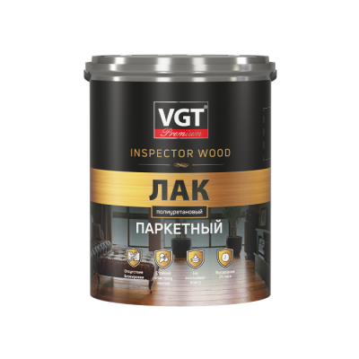 Лак паркетный VGT Премиум полиуретановый матовый 0,9кг (до -15)