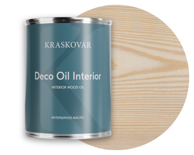 Масло для интерьера Kraskovar Deco Oil Interior белоснежный 0,75л