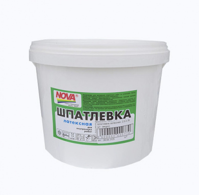 Шпатлевка латексная 2,5 кг Nova