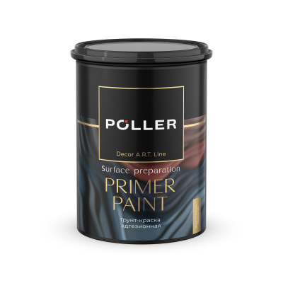 Грунт-краска адгезионная Poller белая база А 4л