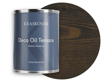 Масло для террас Kraskovar Deco Oil Terrace эбен 0,75л