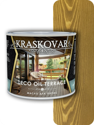 Масло для террас Kraskovar Deco Oil Terrace дуб 2,2л