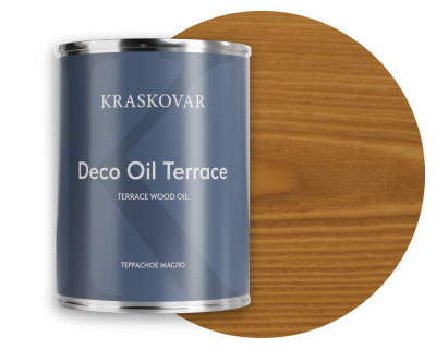 Масло для террас Kraskovar Deco Oil Terrace тик 0,75л