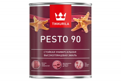 Эмаль алкидная TIKKURILA PESTO 90 высокоглянцевая универсальная база C 2,7л