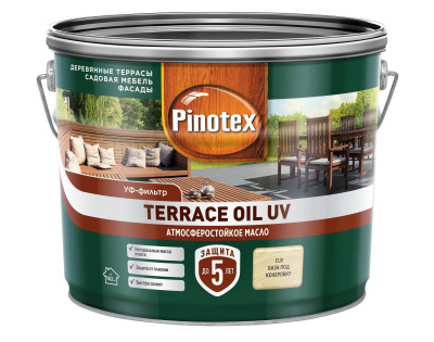 Масло для террас и садовой мебели PINOTEX Terrace Oil база CLR 9л