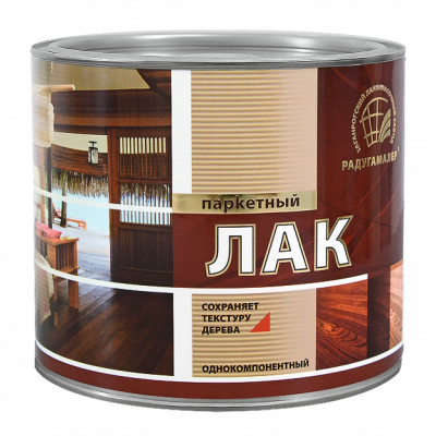Лак паркетный РАДУГАМАЛЕР алкидно-уретановый глянцевый 0,9л