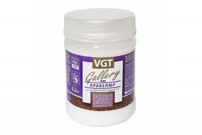 Лак Кракелюр VGT для декоративных покрытий 0,2кг (до -15)