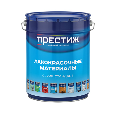Эмаль ПФ-115 ПРЕСТИЖ серая глянцевая ГОСТ 20кг