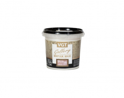 Штукатурка декоративная VGT Мираж MAXI серебристо-белая 1кг (неморозостойкая)
